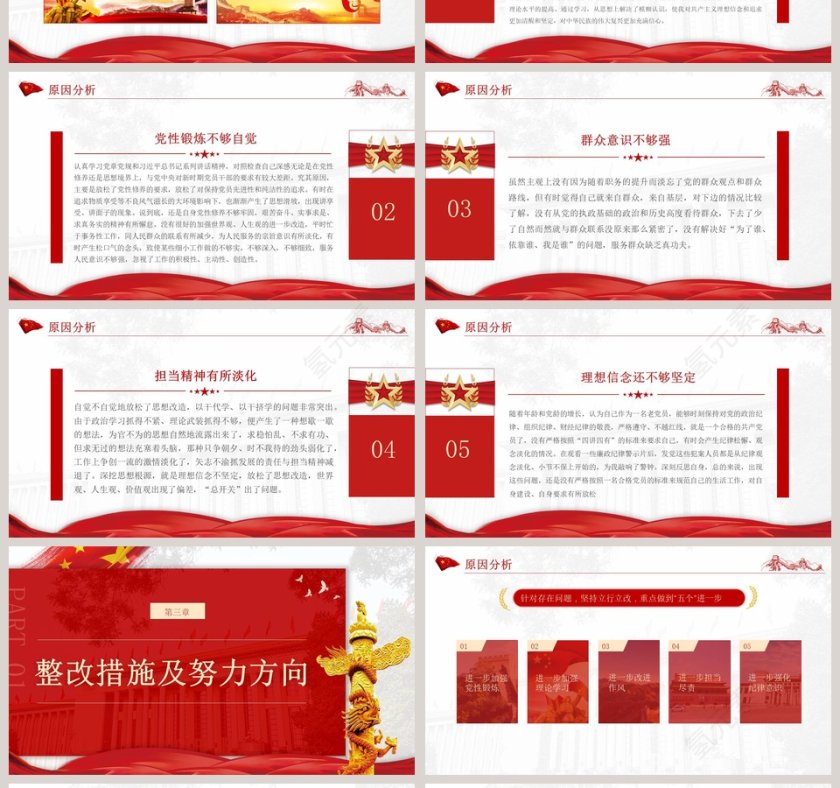 2020年“不忘初心  牢记使命”专题民主生活会检视剖析党的民主生活会PPT第4张