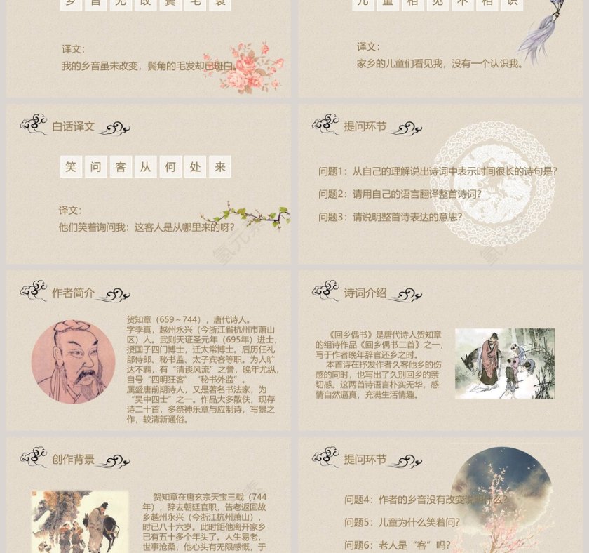 古文课件回乡偶书ppt第3张