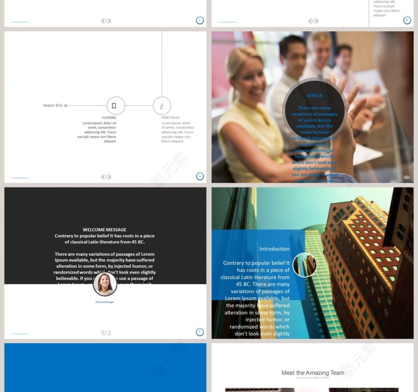   欧美经典商务时尚工作总结PPT模板第2张