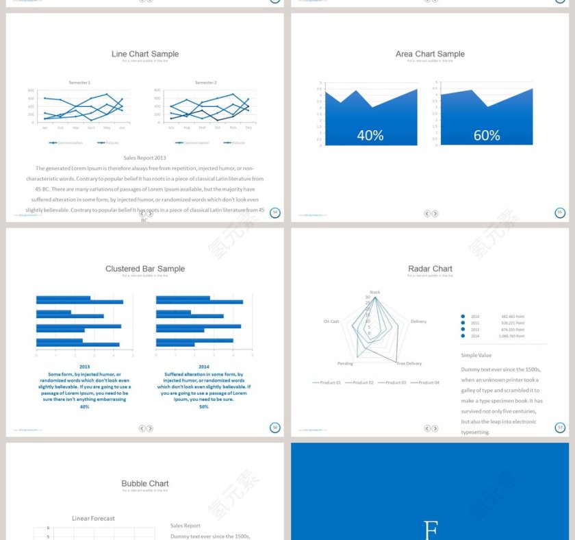   欧美经典商务时尚工作总结PPT模板第12张
