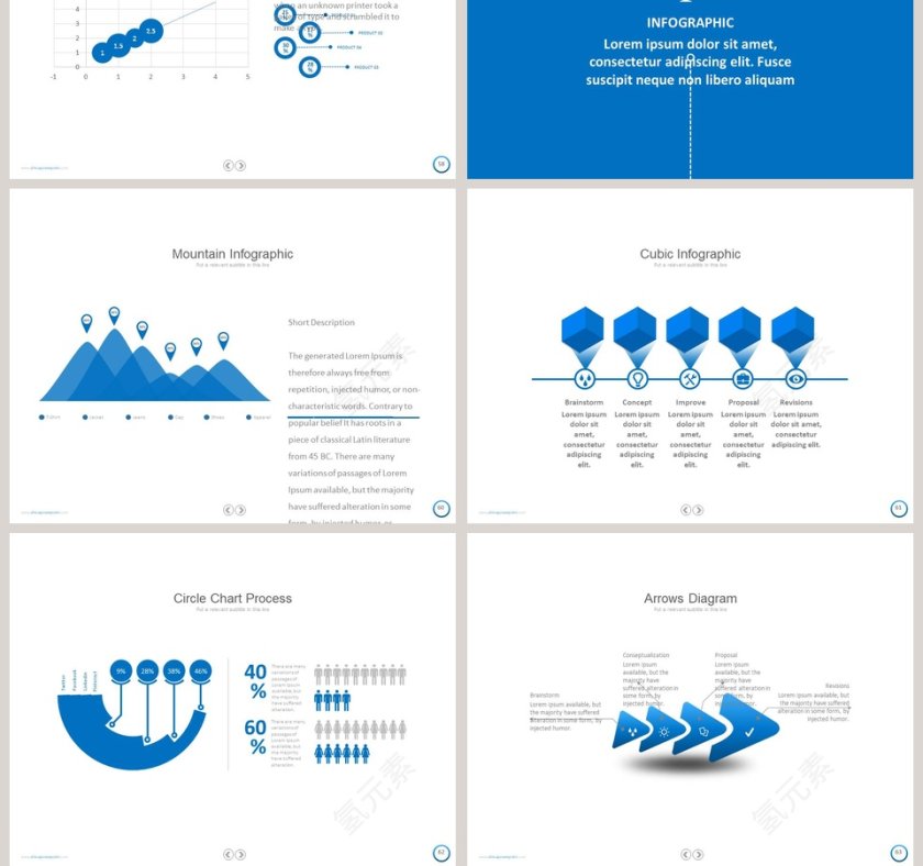   欧美经典商务时尚工作总结PPT模板第13张
