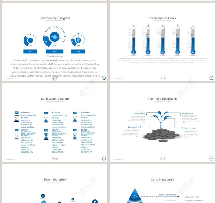   欧美经典商务时尚工作总结PPT模板第14张