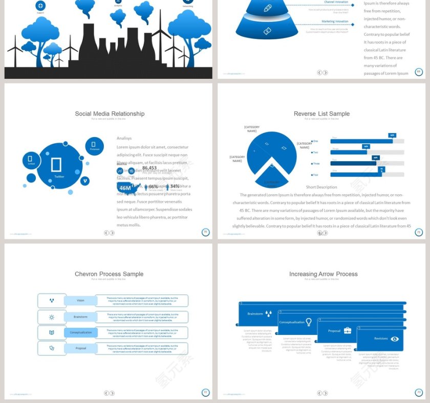   欧美经典商务时尚工作总结PPT模板第15张