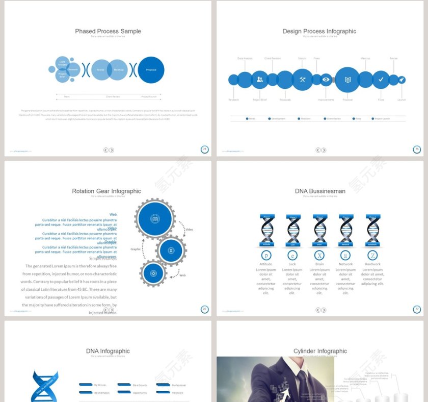   欧美经典商务时尚工作总结PPT模板第16张
