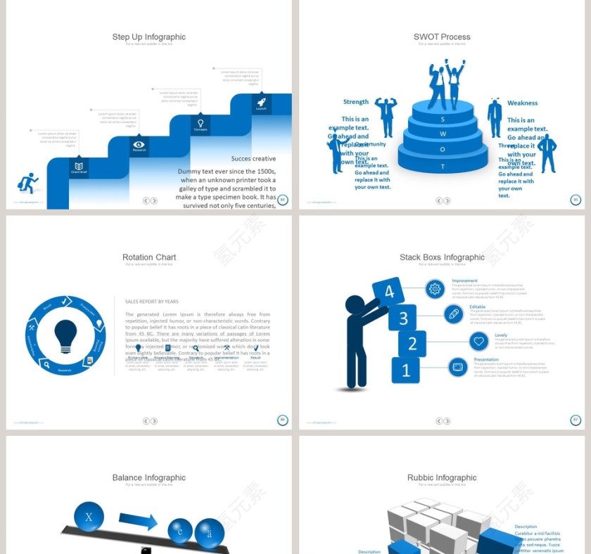   欧美经典商务时尚工作总结PPT模板第18张