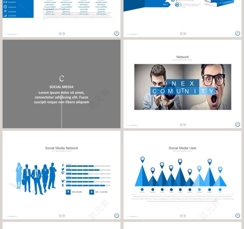   欧美经典商务时尚工作总结PPT模板第21张