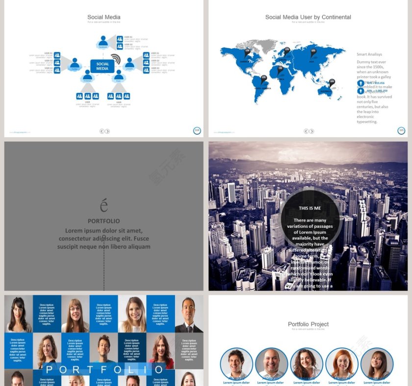   欧美经典商务时尚工作总结PPT模板第22张