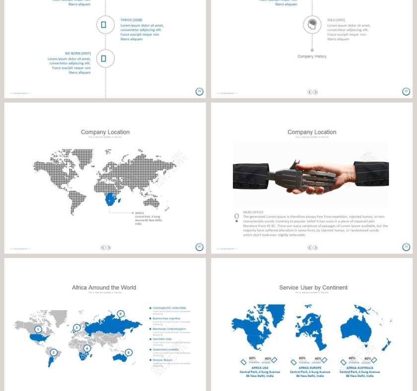   欧美经典商务时尚工作总结PPT模板第5张