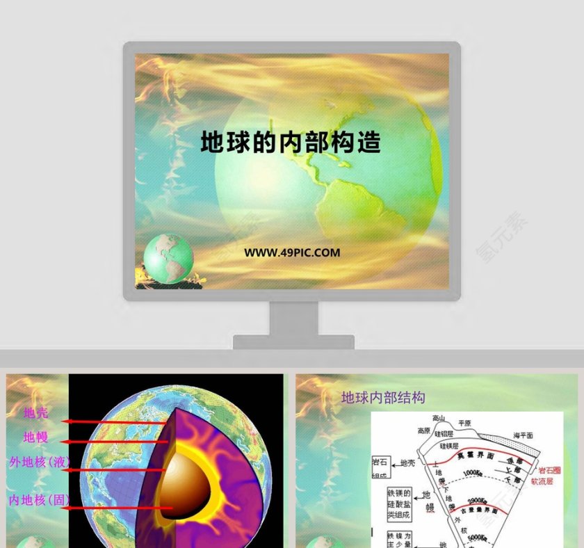 地球的内部构造教学ppt课件第1张