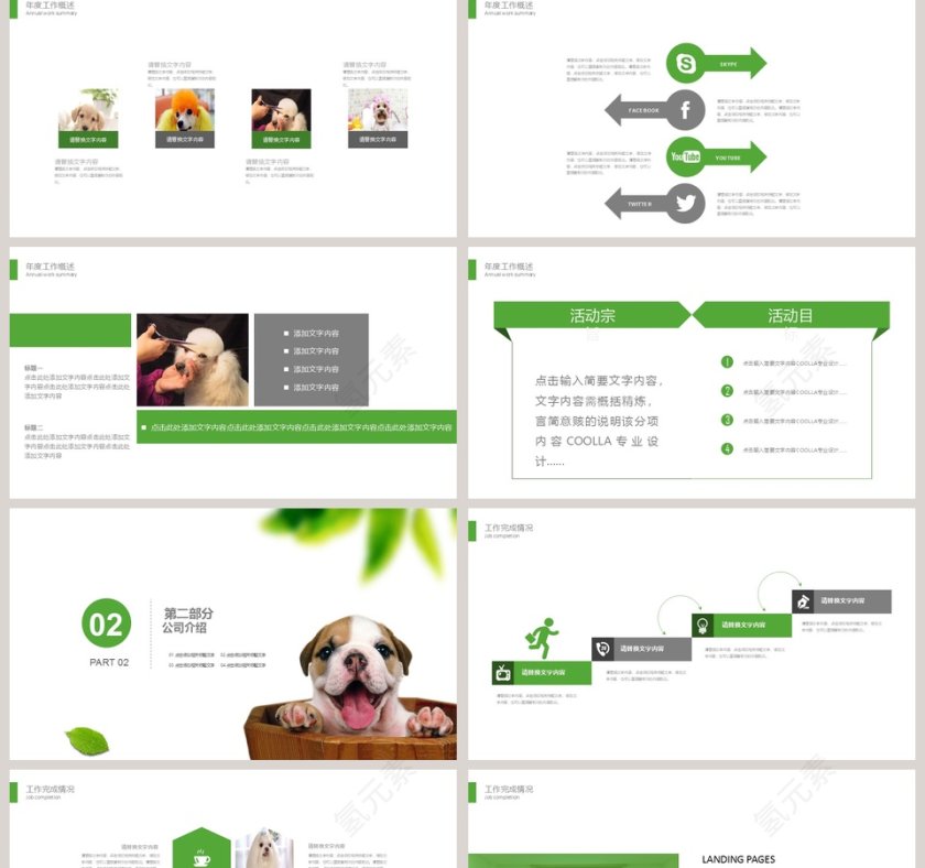 2019宠物类PPT模版第2张