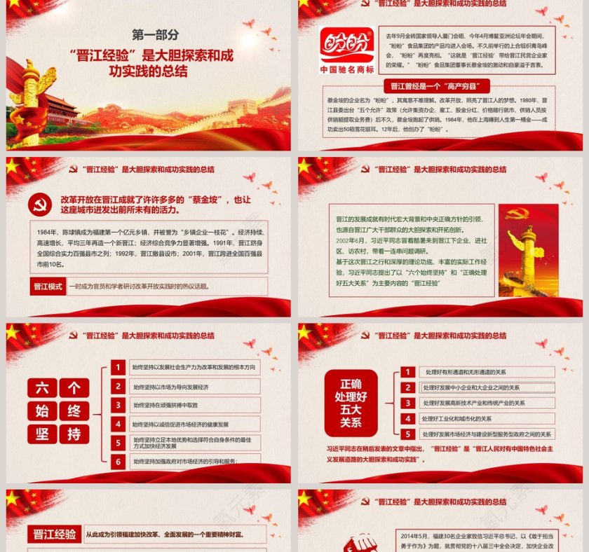 庆祝改革开放40年党课PPT第2张