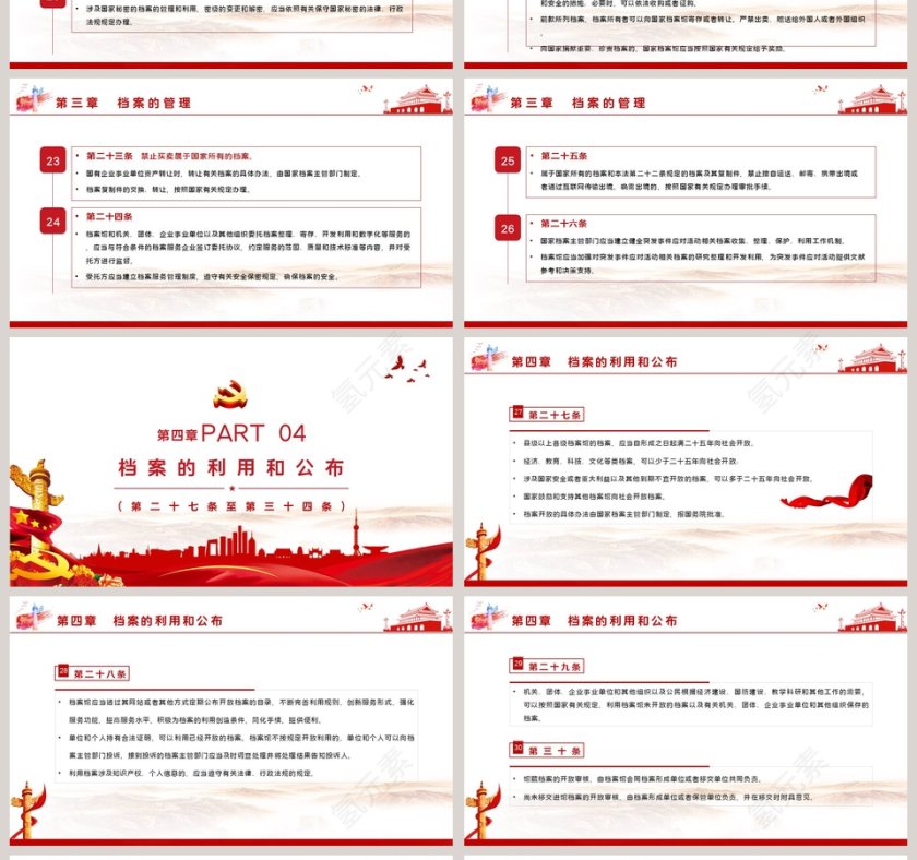 中华人民共和国档案法PPT模板第4张