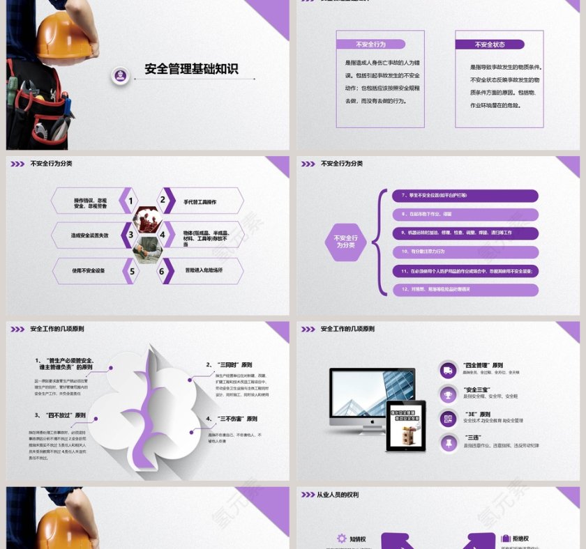 框架完整实用企业安全管理培训PPT模板安全生产PPT第2张