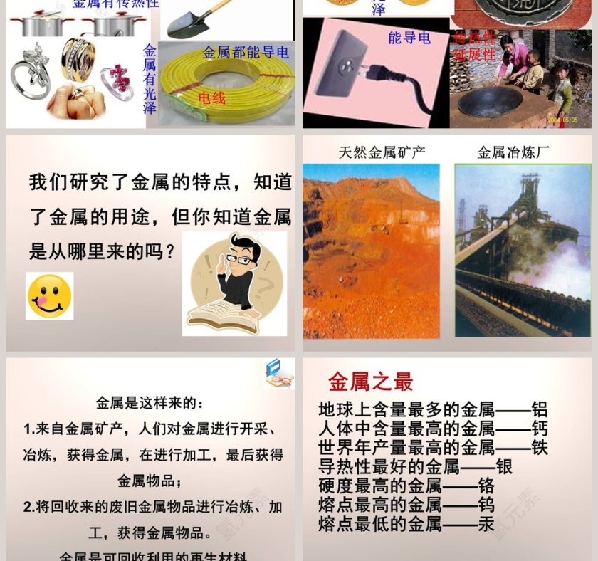 鄂教版五年级科学下册-金 属教学ppt课件第9张