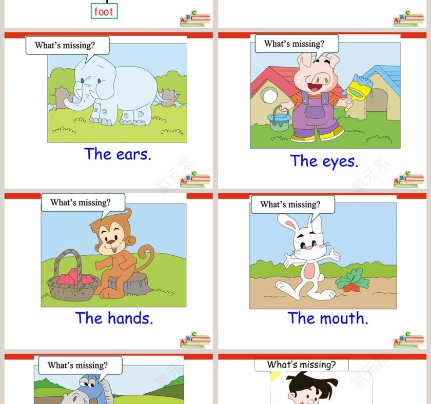 Unit 6-Touch your head教学ppt课件第2张