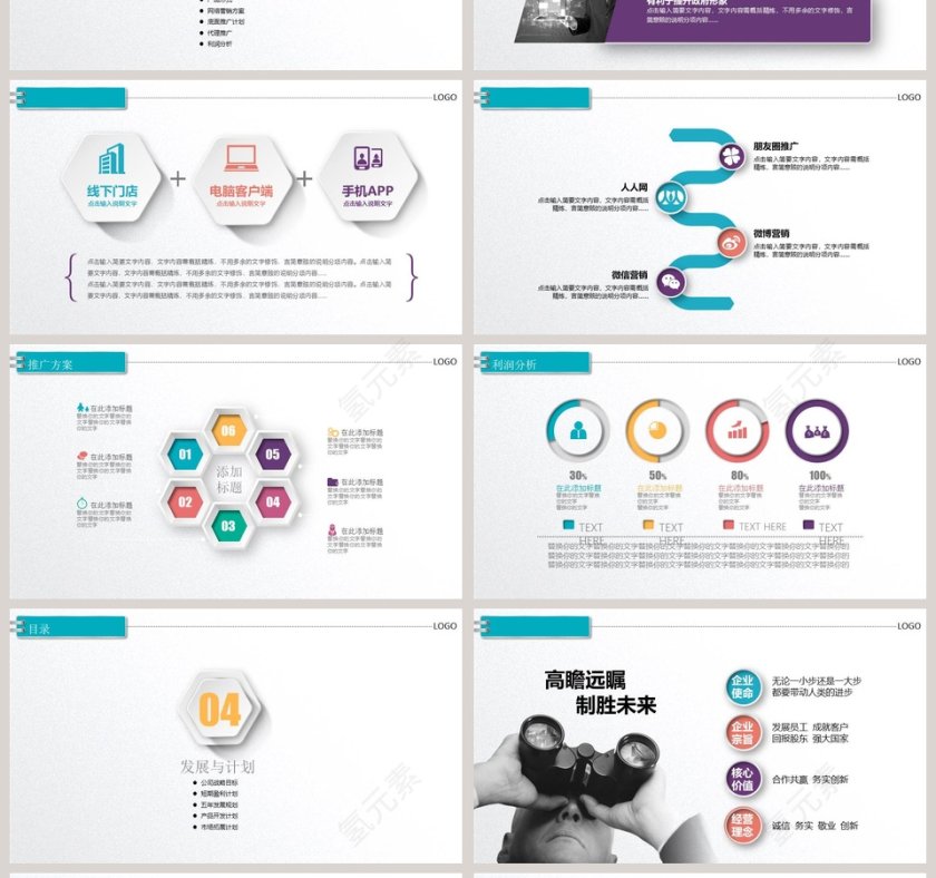 创业商业融资计划书PPT模板第4张