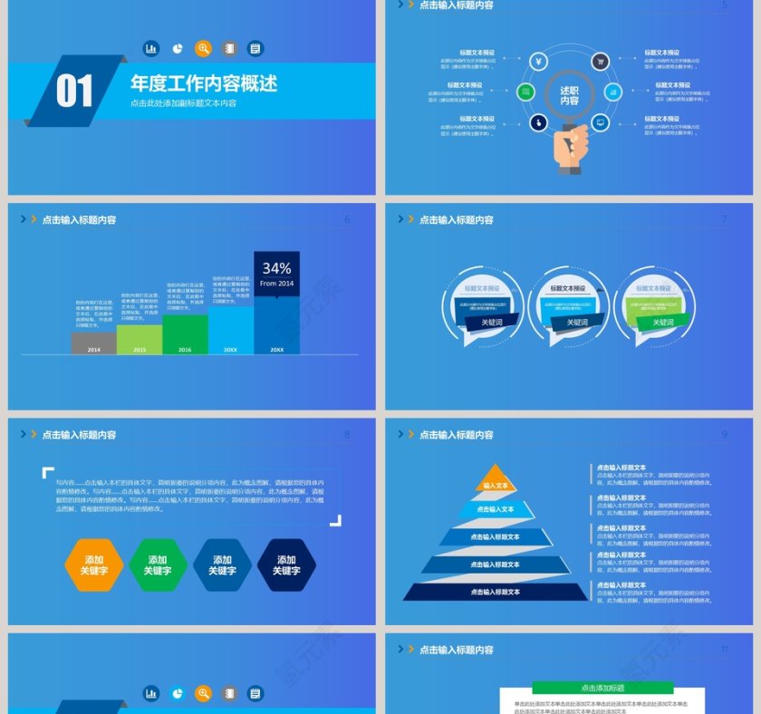 述职报告工作总结PPT模板第2张