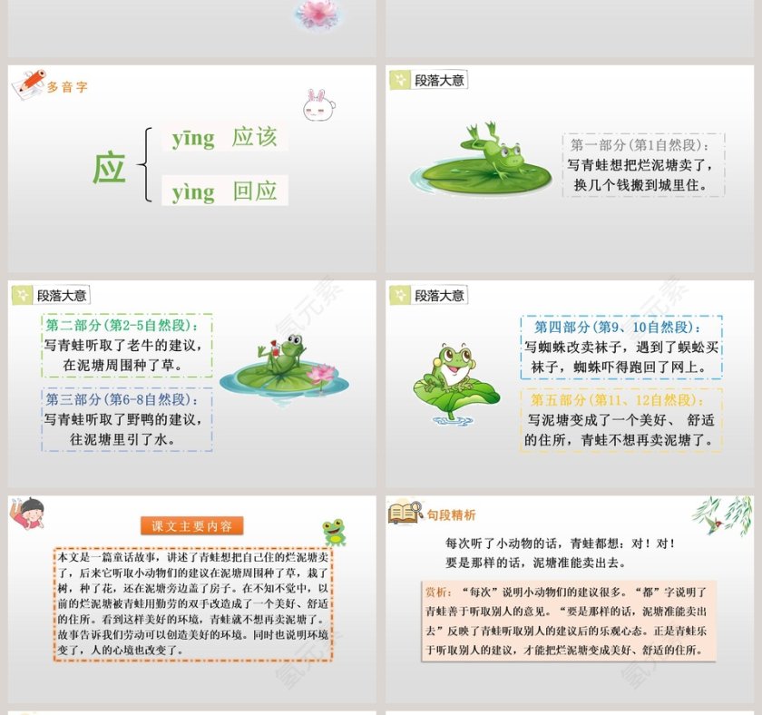 课文解读青蛙卖泥塘语文课件PPT第4张