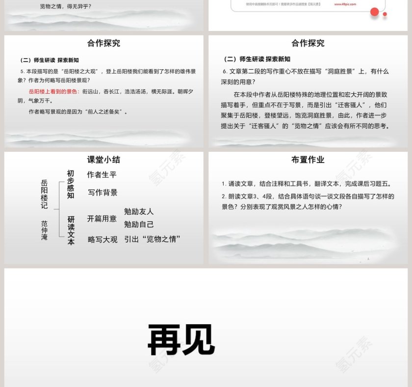 诗词解析岳阳楼记语文课件PPT第4张