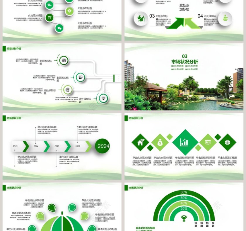 城市规划建设房地产商业计划书ppt模板第3张