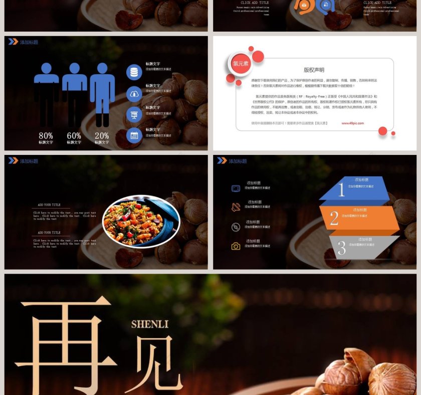 休闲时光员工述职报告PPT模板第4张