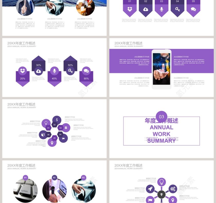 紫色简约医药医疗医学PPT第3张