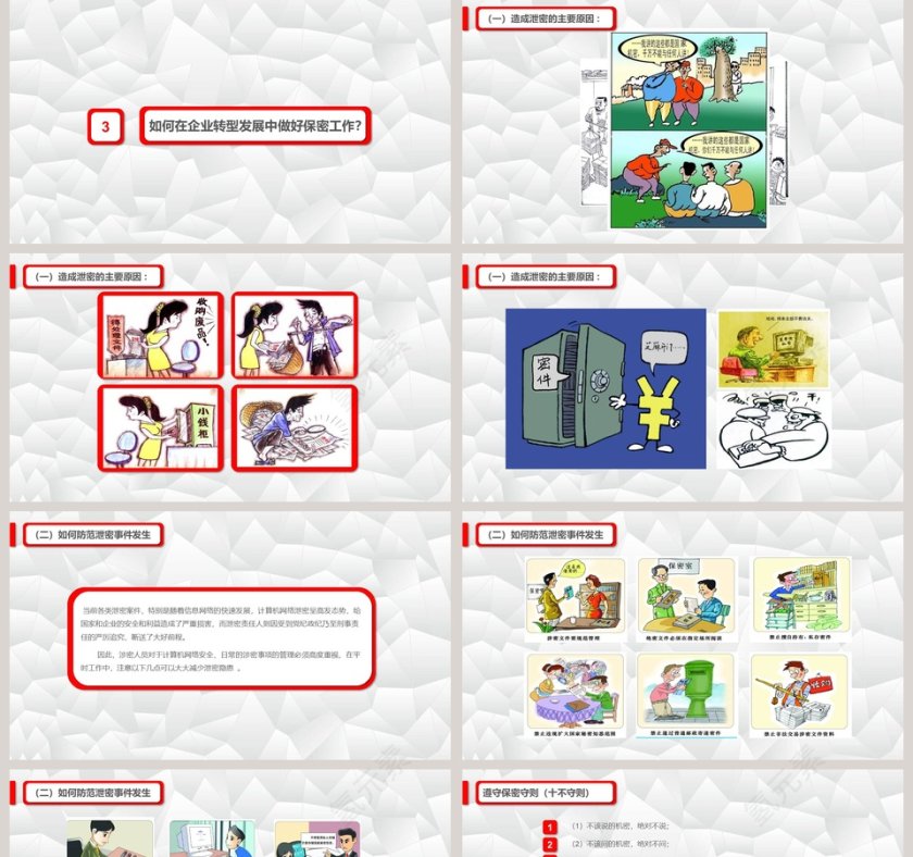 保密知识培训ppt模板  第5张