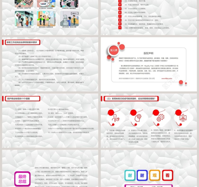 保密知识培训ppt模板  第6张