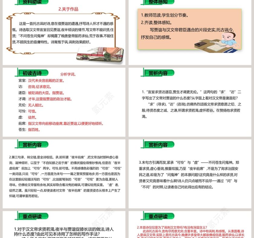 贾生-李商隐教学ppt课件第2张