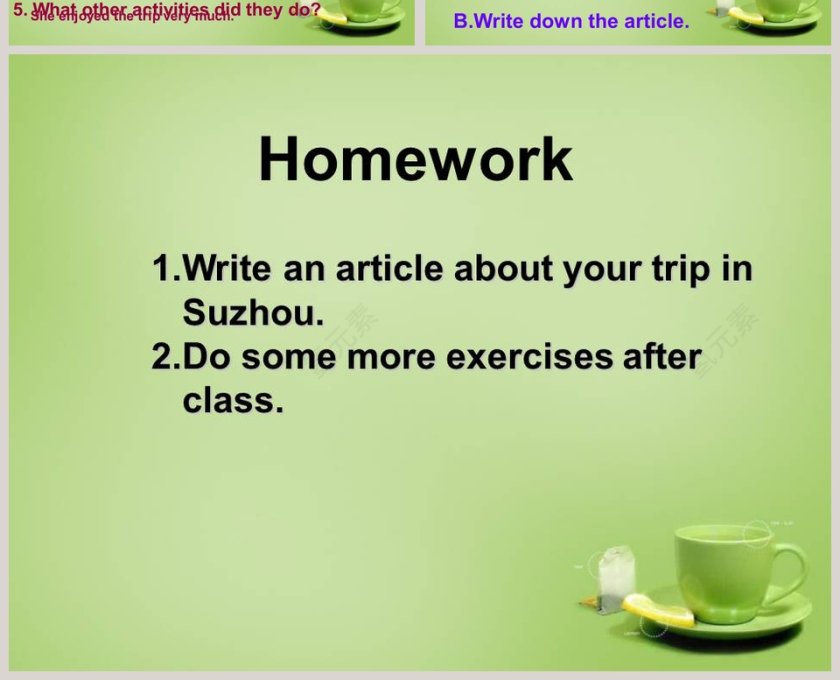 Unit 2 TravellingStudy skills Task PPT模板第4张
