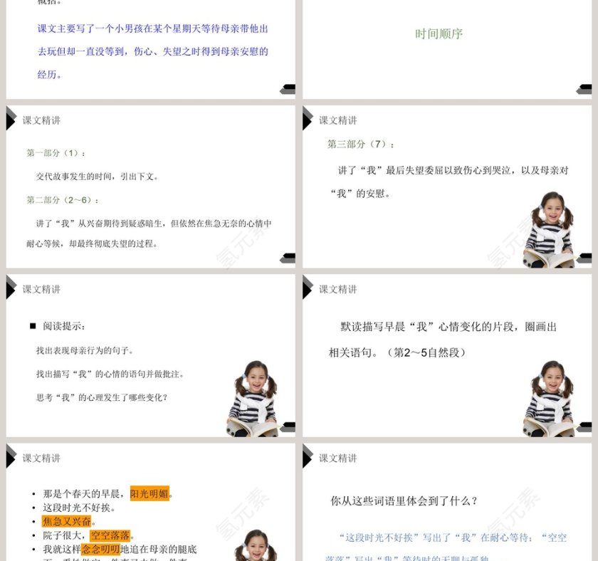 部编版六年级语文下册那个星期天语文课件PPT第3张