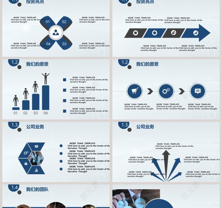 商业计划书通用PPT模板第2张