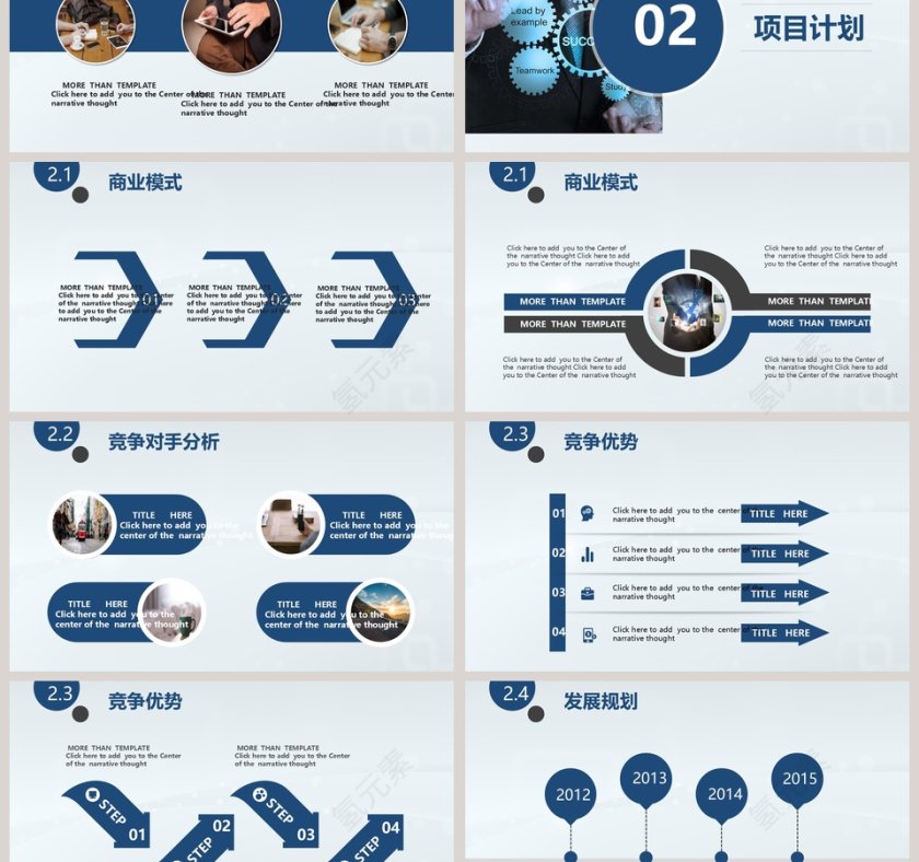 商业计划书通用PPT模板第3张