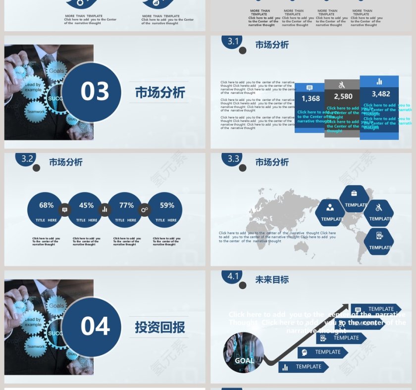 商业计划书通用PPT模板第4张