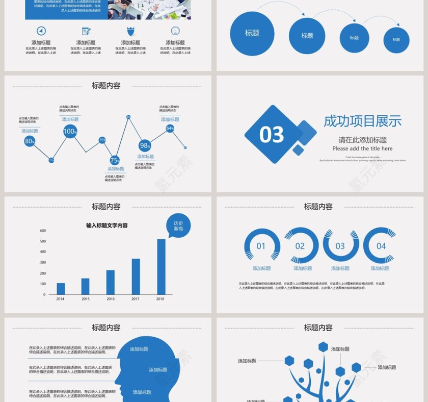 2019年度总结汇报PPT模板第3张