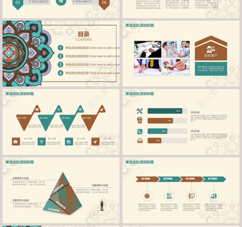 民族风工作总结PPT第4张