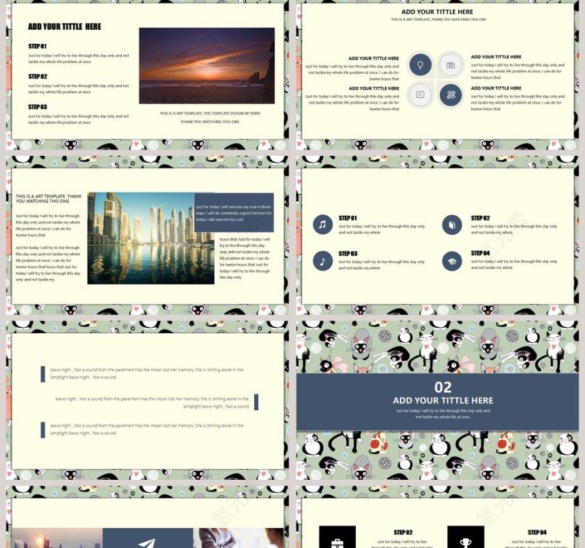 2019可爱清新手绘通用模板PPT第2张