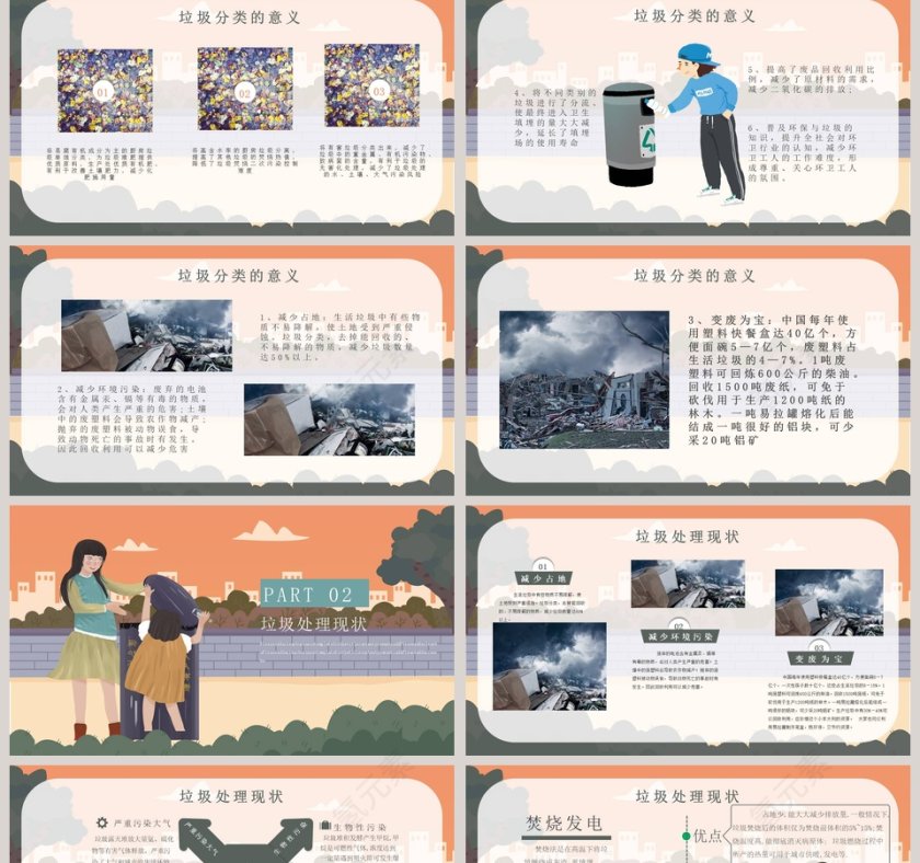 社区生活垃圾分类知识宣讲微课件PPT模板第2张