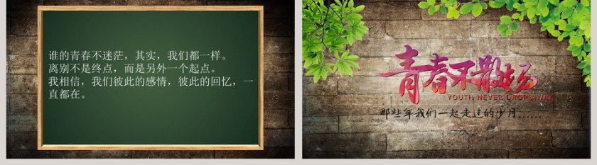 青春不散场PPT第5张