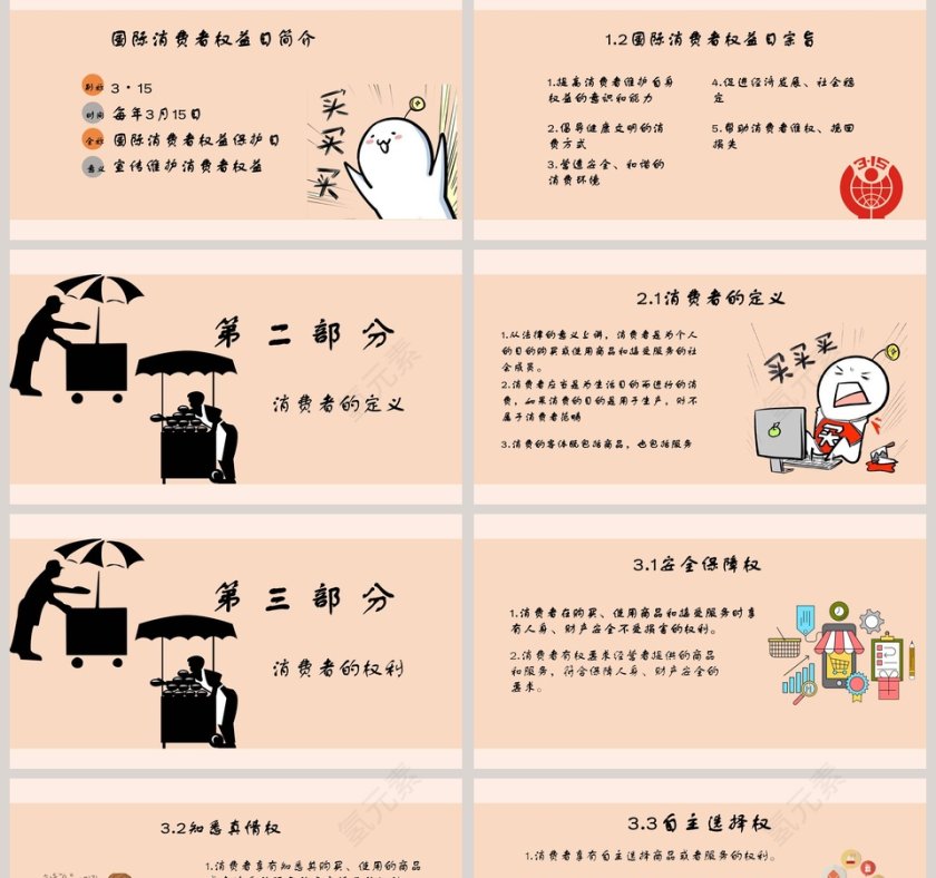 聚焦3.15国际消费者权益保护日维权知识讲座PPT第2张