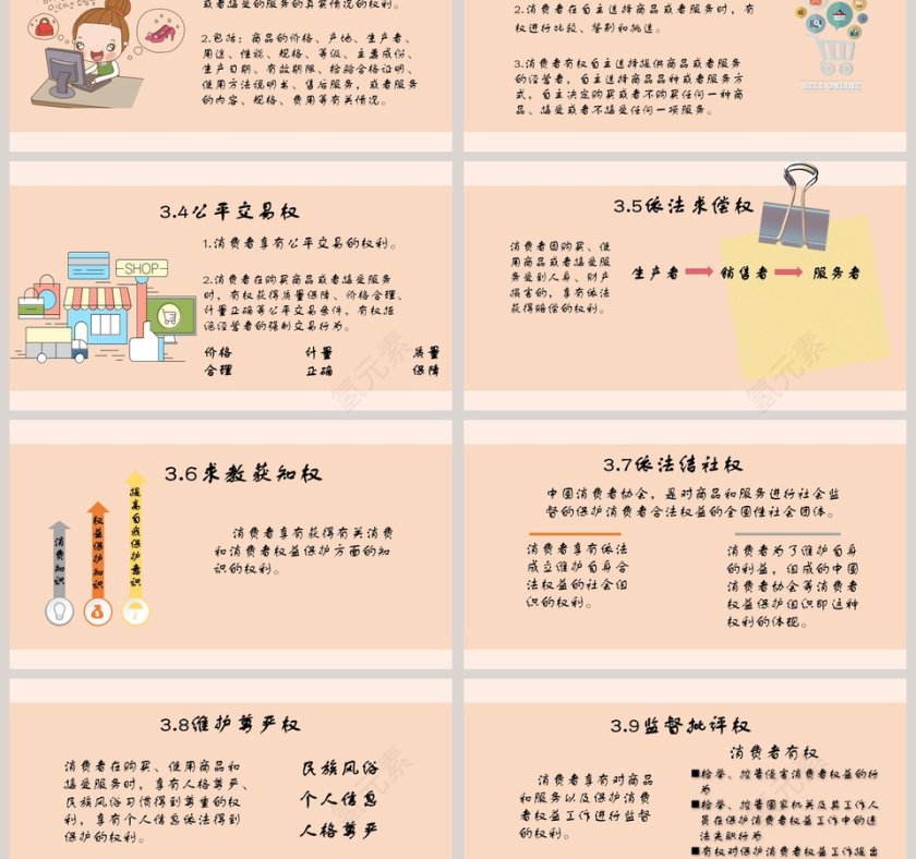 聚焦3.15国际消费者权益保护日维权知识讲座PPT第3张