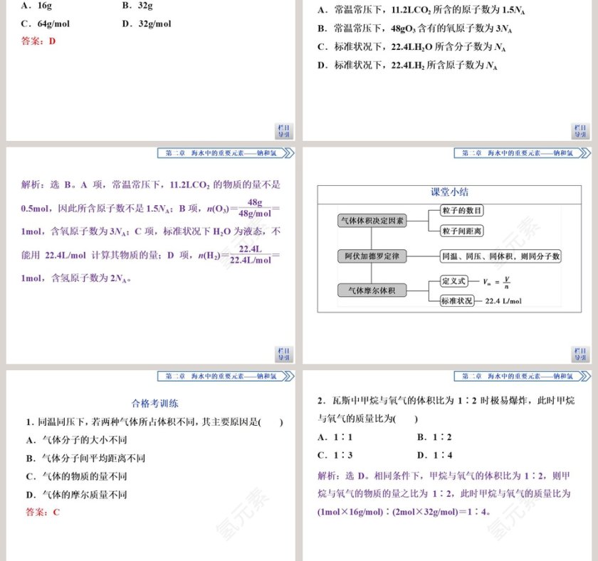 第三节物质的量 PPT 模板-医学护理行业第5张