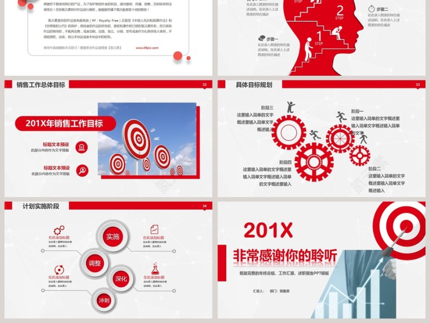 完整销售部年度总结工作报告PPT第6张