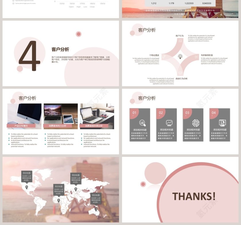 粉色简约清新20xx销售技巧培训PPT第4张