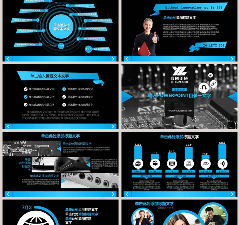 商务汇报述职报告工作报告PPT模板第2张