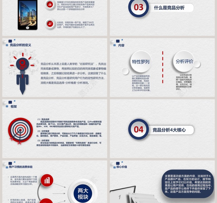 教育竞品分析教育运营策略PPT模板第3张
