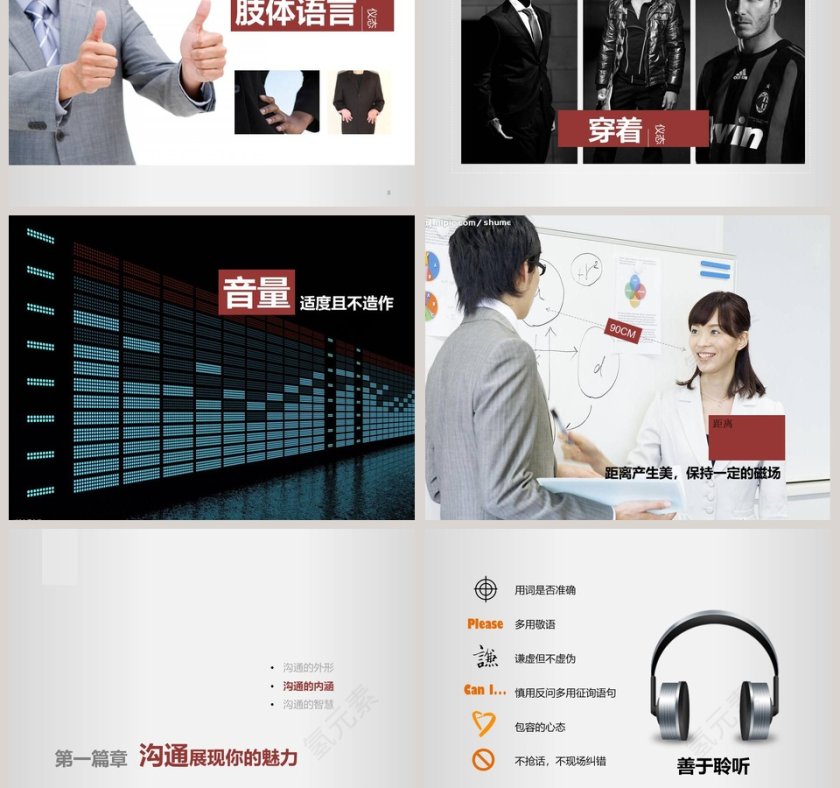 简约商务人际沟通ppt培训PPT课件第3张