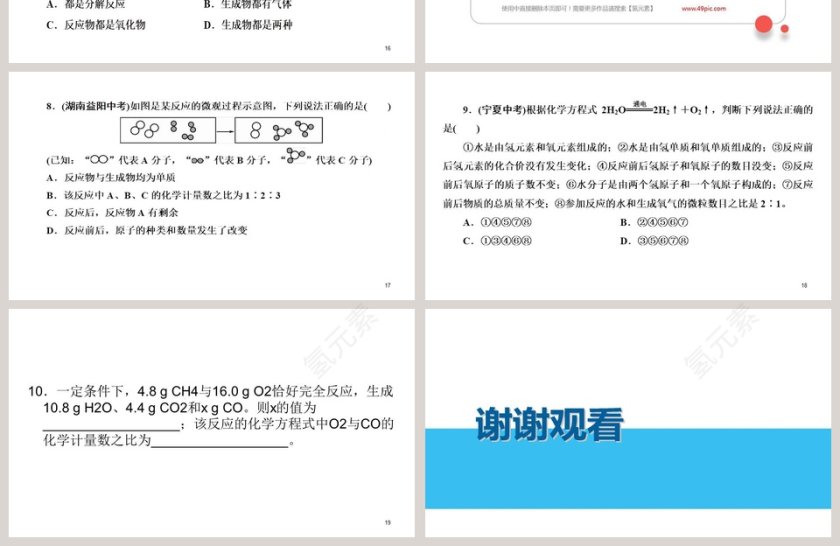第五单元定量研究化学反应-化学反应的表示教学ppt课件第4张