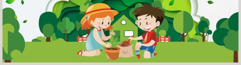 植树节卡通节日ppt模板第5张