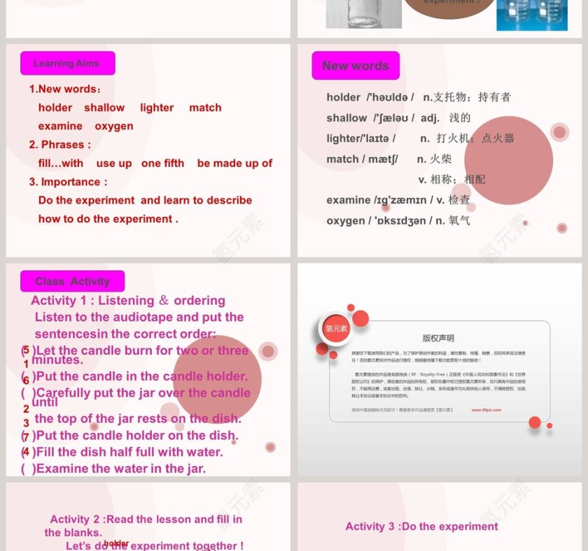 使用Keep the Candle Burning主题的PPT模板第2张